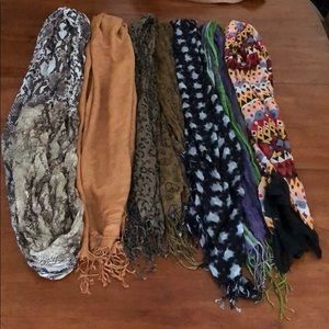 Bundle of 7 Lightweight Scarves